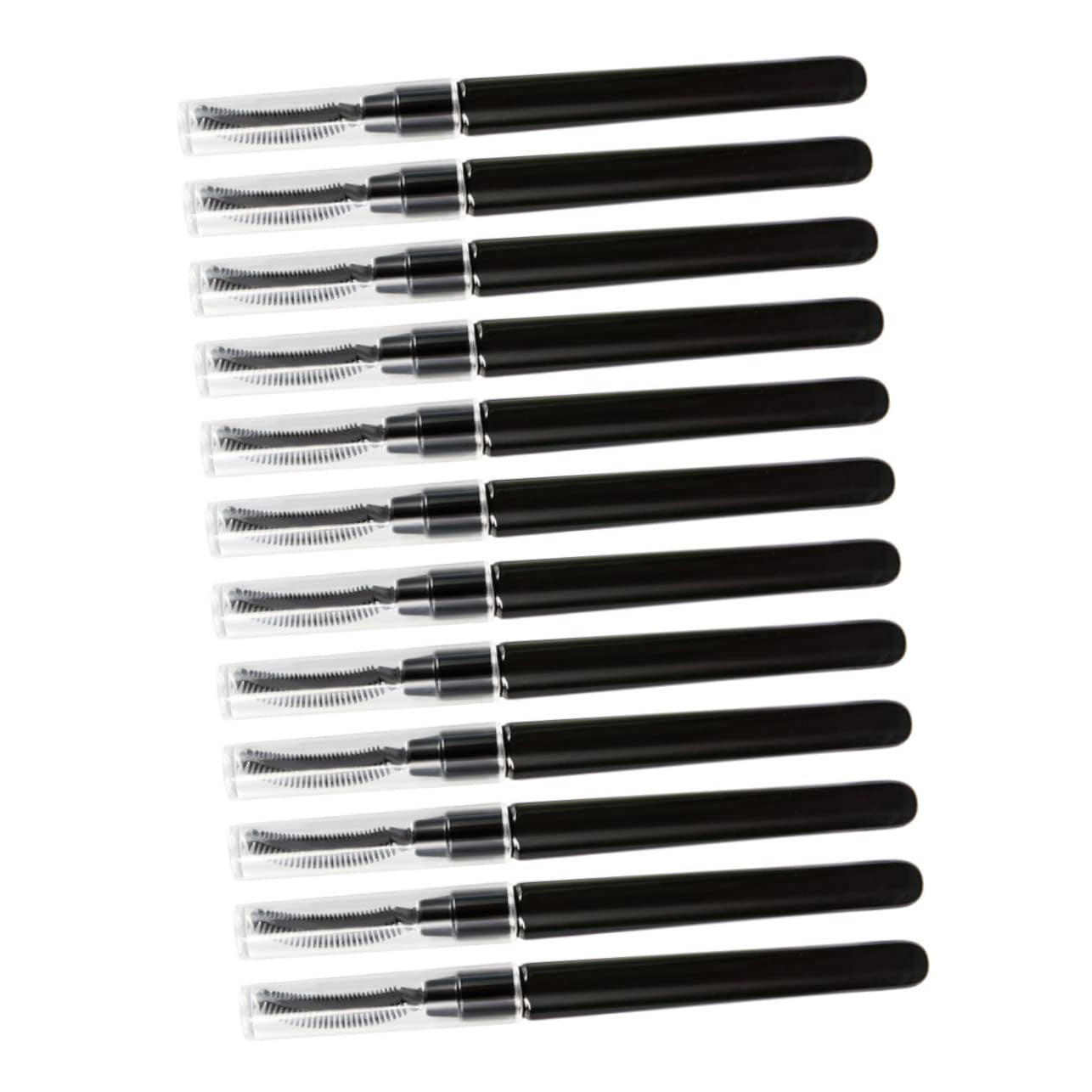 12Pcs Portable Eyelash Brush for Women Soft Silicone Eyelash Makeup Tool for Natural Application and Grooming Performance for Makeup Enthusiasts