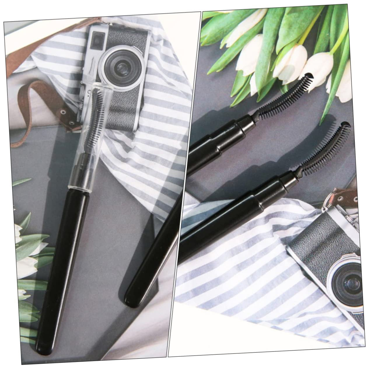 12Pcs Portable Eyelash Brush for Women Soft Silicone Eyelash Makeup Tool for Natural Application and Grooming Performance for Makeup Enthusiasts