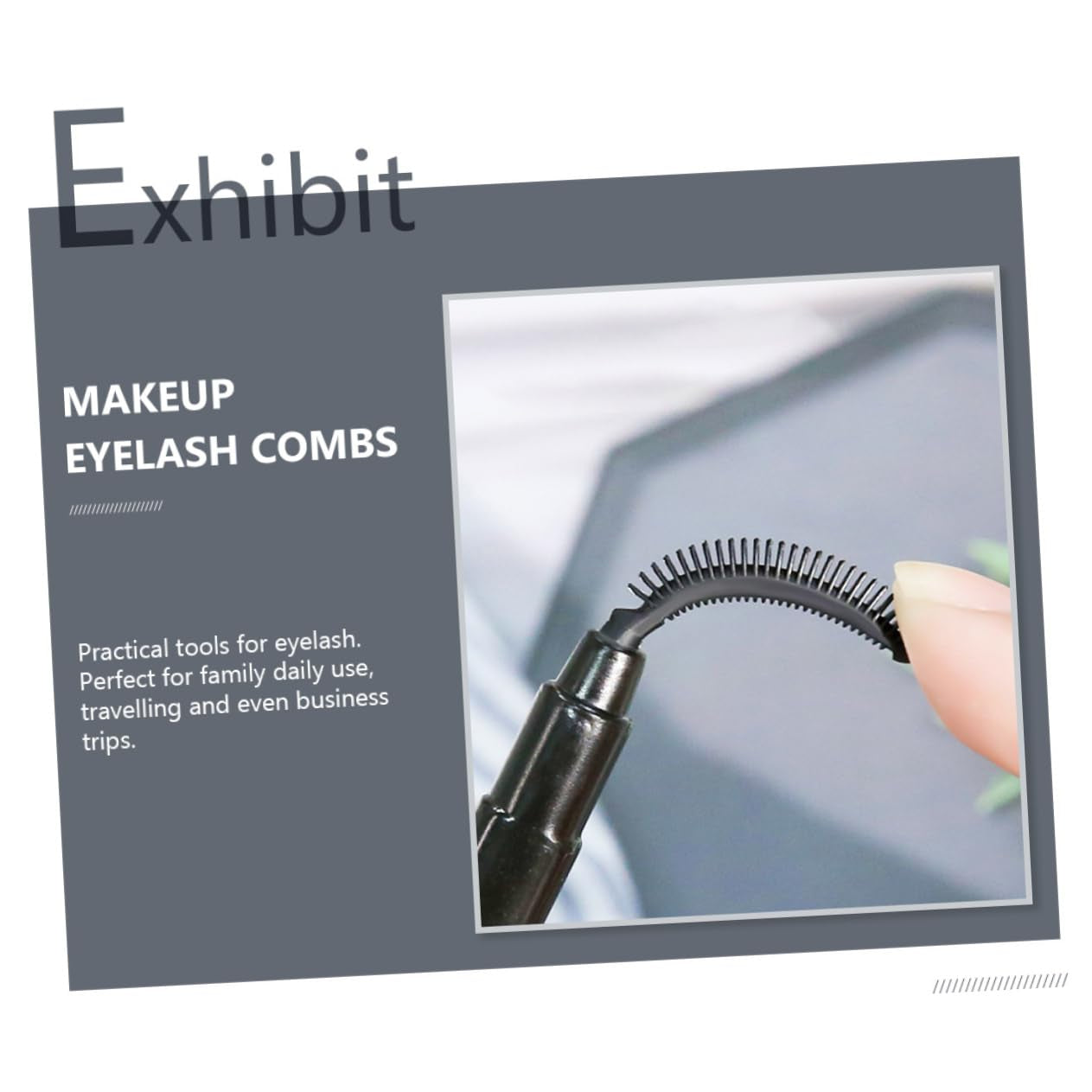 12Pcs Portable Eyelash Brush for Women Soft Silicone Eyelash Makeup Tool for Natural Application and Grooming Performance for Makeup Enthusiasts