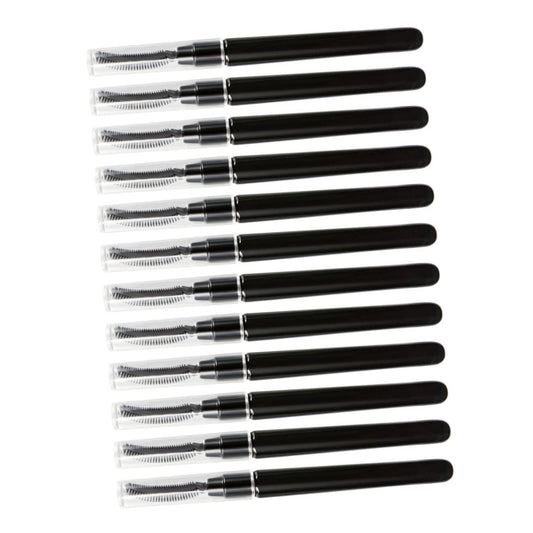 12Pcs Portable Eyelash Brush for Women Soft Silicone Eyelash Makeup Tool for Natural Application and Grooming Performance for Makeup Enthusiasts